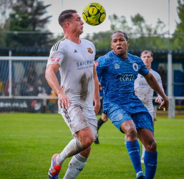 tayo oyebola of walthamstow against mildenhall town