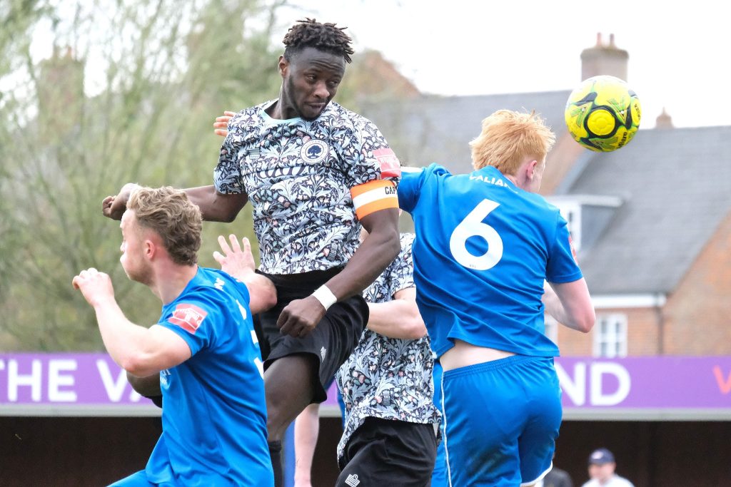 alieu njie in action against bury town